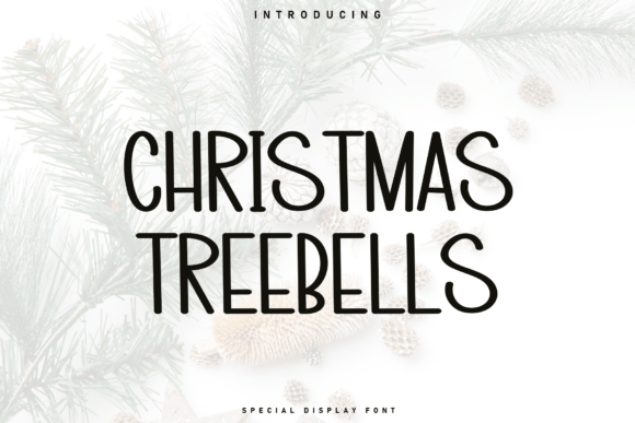 Christmas Treebells: A Handwritten Display Font for Editorial Design