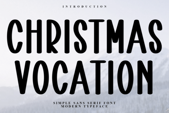 Christmas Vocation Font for Holiday Design
