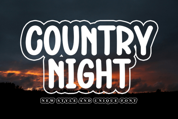 Country Night Font for Bold Campaigns