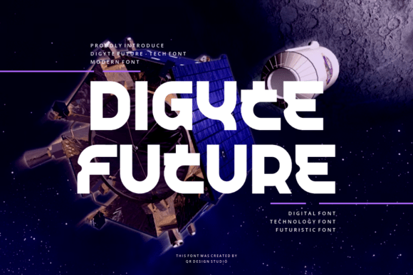 Digyte Future: Bold Display Font for Campaign Visuals