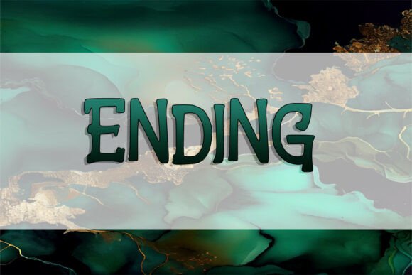 Ending Font for Small Business Branding and Display Design