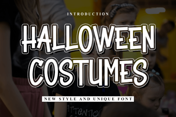 Halloween Costumes Font for Seasonal Campaign Design