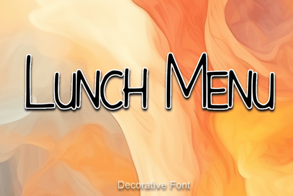 Lunch Menu Font: A Display Typeface for Polished Business Branding