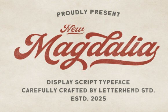 Magdalia: A Vintage Display Font for Creative Projects