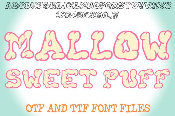 Mallow Sweet Puff: A Soft Display Font for Cozy Brand Projects