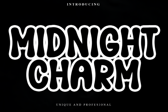 Midnight Charm: A Festive Display Font for Holiday Designs