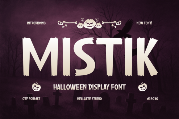 Mistik: A Chilling Display Font