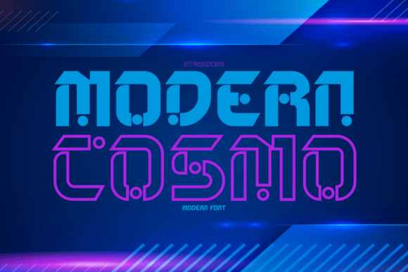 Modern Cosmo: A Bold Display Font for Handmade Product Design