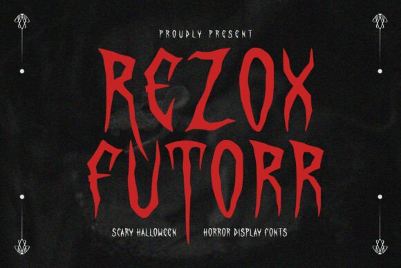 Rezox Futorr Horror Display Font Review for Brand Designers