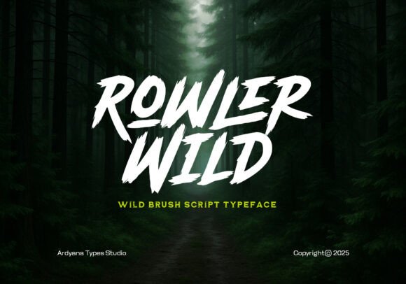 Rowler Wild Display Font for Bold Branding Projects