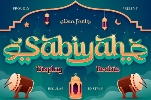 Sabiyah: A Modern Arabic-Inspired Display Font for Digital Design