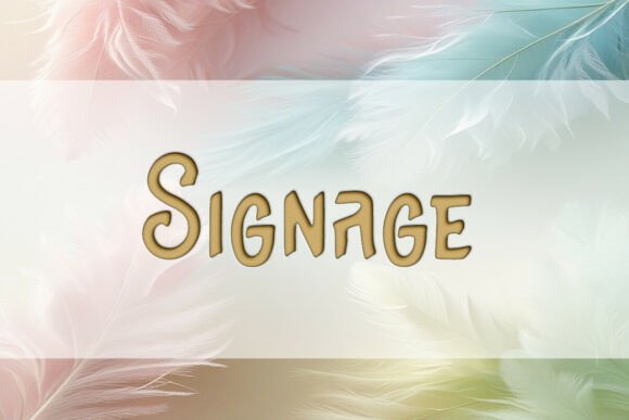 Signage Display Font for Handmade Products and Small Shop Branding