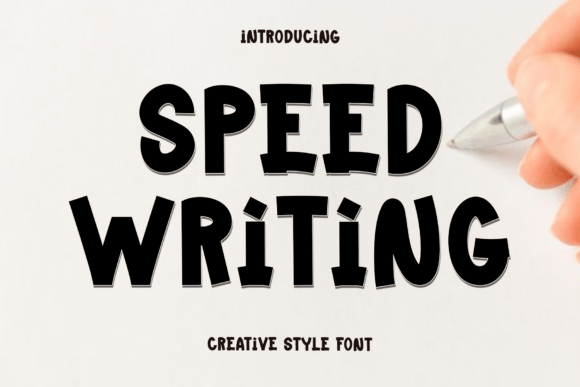 Speed Writing Font