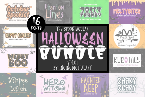 The Spooktacular Halloween Bundle Vol.01: A Handwritten Font for Seasonal Campaigns