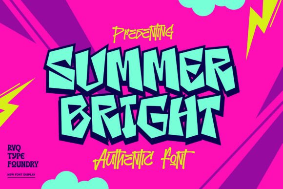 The Summer Bright: A Bold Display Font for Standout Design
