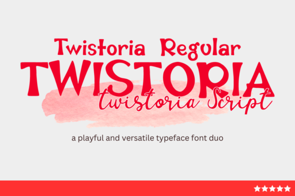 Twistoria Font: Playful Display Type for Crafters