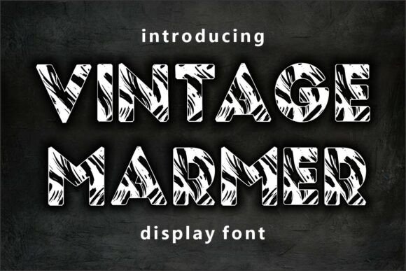 Vintage Marmer Font for Creative Makers