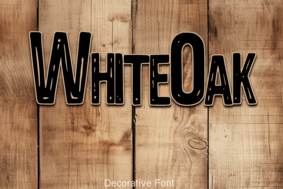 White Oak Display Font for Handcrafted Brand Identities