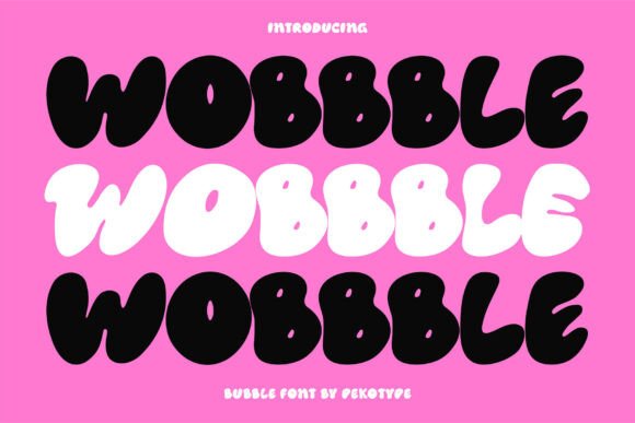 Wobbble: A Bold Display Font for Creative Projects